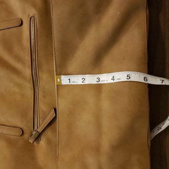 Suede like tote - Camel - Picture 7 of 7